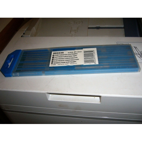 KIT 10 ELETTRODI TUGSTENO PURO D.1,6 TIG TELWIN ORIGINALE 802235